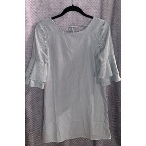 Black and white mini dress